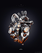 Black Glossy Heart, Vladislav Ociacia : Project for my shop. 
Soon in stock - https://www.buyourobot.com/downloads/category/robotic-organs/robotic-heart/