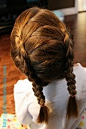 Fun hair styles for girls. Short or long hair. | For the kids