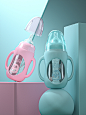 C4D丨一波奶瓶系列产品建模渲染