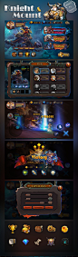 《knight mount》卡通战斗游戏UI_点击查看原图 #APP#