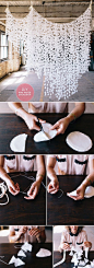 country rustic wax paper diy wedding backdrops: 