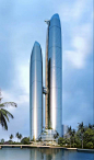 Nanning International Finance Center Tower, Nanning, China by AECOM :: 96 floors, height 386m