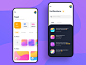 社会化媒体的应用，主要饲料屏幕和通知UI设计作品app界面个人中心首页素材资源模板下载
