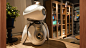 Emotional - projection robot : The robot can improve the affection between children and parents, the projected content help children better understand the worldA children's the robot's appearance, has the sense of the future, science and technology, but m