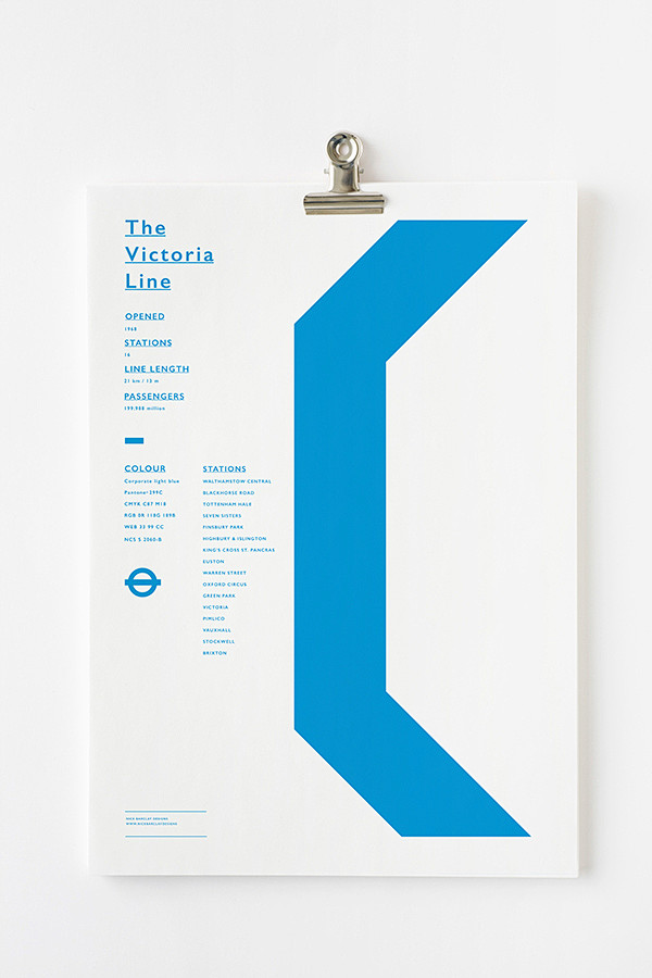 Nick Barclay伦敦地铁海报设计...