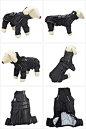 Amazon.com : Dogs Waterproof Jacket, Lightweight Waterproof Jacket Reflective Safety Dog Raincoat Windproof Snow-Proof Dog Vest for Small Medium Large Dogs Black XS : Pet Supplies