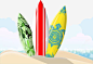 冲浪板高清素材 夏季 度假 沙滩 游泳 背景 阳光 元素 免抠png 设计图片 免费下载 页面网页 平面电商 创意素材