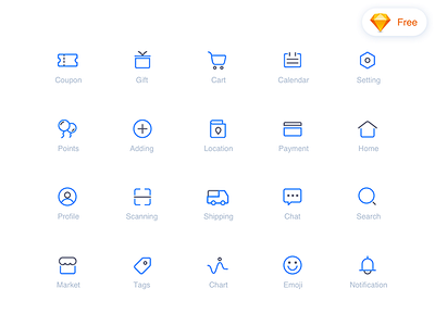 E Commerce icon set