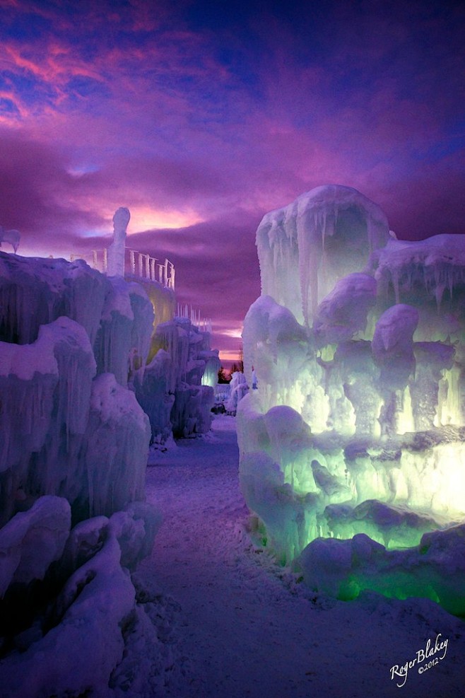 冰城堡，科罗拉多州Pavilion镇
