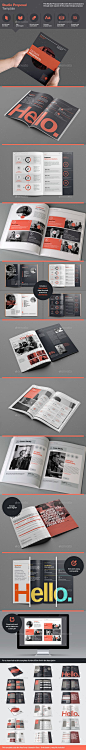 Studio Proposal Template, editorial design by RW Design Studio, via GraphicRiver.: 