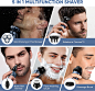 Shavers for Men Razor, Electric Razor Men, Shaver Trimmer Beard, Wet&Dry IPX7 Waterproof, Rechargeable Cordless Rotary Shaver, 3D Floating Head, LCD Power Indicator, Black : Amazon.ca: Beauty & Personal Care