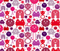 Monsters On the Loose - Girl (white background) fabric by jesseesuem on Spoonflower - custom fabric
