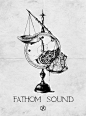 Fathom Sound : T-Shirt design and Lettering for the «Fathom Sound», an alternative instrumental rock band. https://www.facebook.com/fathomsoundband .Special thanks to James Baker.