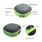 Amazon.com: Melery Outdoor Bluetooth Speakers Mini Portable Waterproof with NFC and Bass Stereo Sound for all the Bluetooth Devices,Green Color: Home Audio & Theater