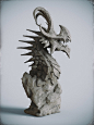 Dragon-beauty render2, Zhelong XU : Based on concept:Tourmaline by Pythosblaze on deviantART