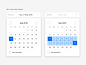Web App UI – Date Range Selector