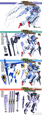 来自S.SHIMIZU的GUNDAM机体既解构图——参照官方设定进行自我诠释，风格严谨又讨喜，与鶴田場二合作的同人志也是从2011年一直出到了现在（今年C90是0080本|详：O网页链接）不仅是彩色设定图，线稿也相当赞呢~@机动战士联盟 ​​​​
