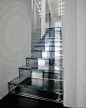 Glass stairs: 