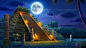 Night Mayan Temple FreeSpin BG ( Slot Game )