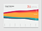 漂亮数据统计图表UI设计