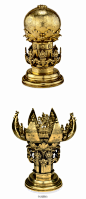 【神迹孤本】〓 镀金青铜三维机械曼荼罗 / 打开是尊欢喜佛 / 西藏 / 年代不详 / 现藏于大英博物馆。