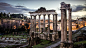 意大利古罗马废墟建筑景观城市风景图片