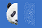 【PS教程！教你绘制低多边形星空效果熊猫头像】低多边形风格介于抽象与象形之间，是一种表现力很强的插画类型，用于LOGO的设计也未尝不可，今天就教你绘制低多边形星空效果熊猫头像。戳原文学习→O网页链接