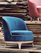 CORNER家居设计师北欧沙发单人绒布风格简约小家具迷你美式沙发椅-淘宝网
