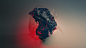 General 2560x1440 liquid digital art CGI red abstract 3D Justin Maller splashes beach black