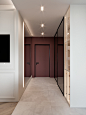 BORDO APARTMENT : Interior design of apartment. Modern apartment with classic elements. The main color is bordo.