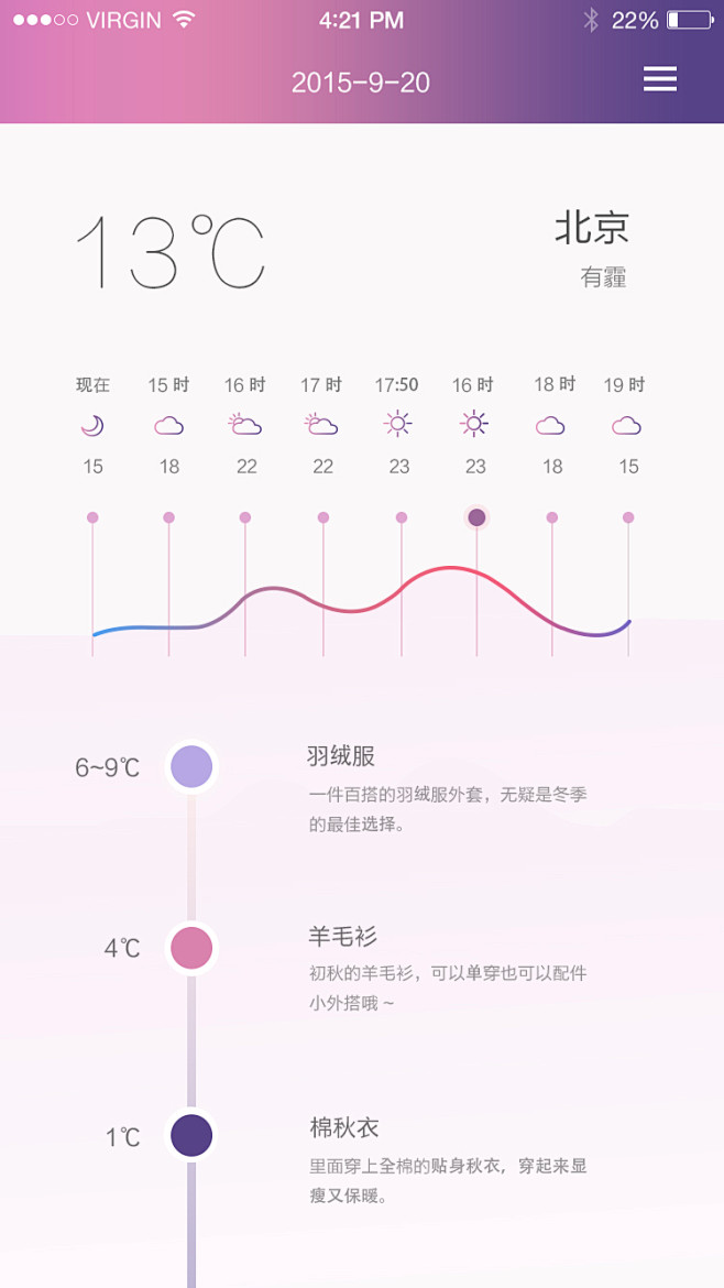 【Meiko原创】26℃ 天气app