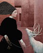 Daria Petrilli -Walking with a white deer