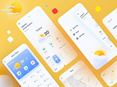 ANT小蚂蚁采集到UI—天气APP