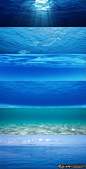 深海背景图片 夏日背景淘宝海报背景 轮播海报轮播图 夏季背景夏天 蓝色海洋大海底世界