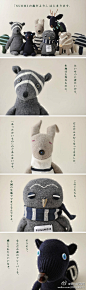#设计家好设计#来自日本的可爱袜子娃娃，他们都好温柔的样子哦~