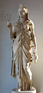 sculpture & statues | isis | roman statue (marble), 2nd century ad | musei capitolini | rome