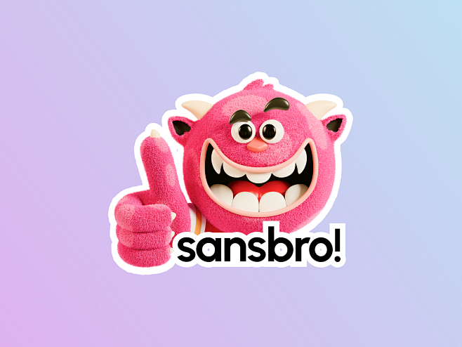 Sansbro 3D 吉祥物由 Tisn...