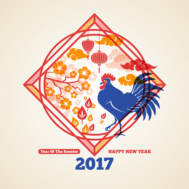 2017#春节#新年#新春#公鸡#雄鸡#...