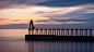 General 1920x1080 pier Whitby sky water sea sunrise clouds