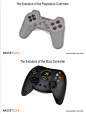 Playstation vs. Xbox，历代游戏主机手柄的进化史。（GADGETLOVE）