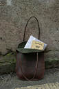 Handmade Leather Tote. by skinANDawl on Etsy