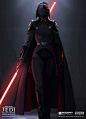 JEDI_ Fallen Order Inquisitor Second Sister WIP_06，Jordan Lamarre-Wan是《星球大战 绝地：陨落的武士团》的首席概念艺术家，负责角色设计、场景设计、艺术指导等工作。