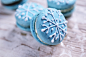 Snowflake Macarons