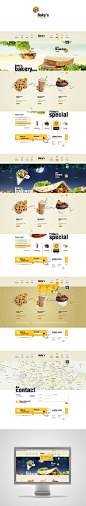 #餐饮#Bakys Delicious by Mateusz Parfian, via Behance