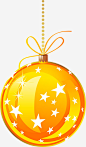 圣诞节金色吊球免抠素材 设计图片 免费下载 页面网页 平面电商 创意素材 png素材