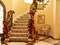 室内楼梯圣诞装饰品图片