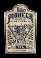 Pioneer Brewery: Snakebite IPA by Jason Thornton, via Behance: 