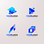 Gradient colored data logo template