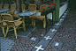 咖啡馆中比利时与荷兰的国界线