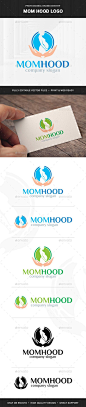 Mom Hood Logo Template: 